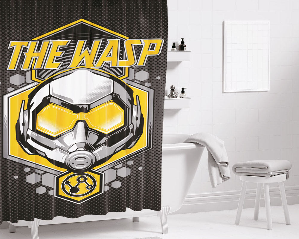 The Wasp Bathroom Shower Curtain Fabric Waterproof | 66 X 72 Inch