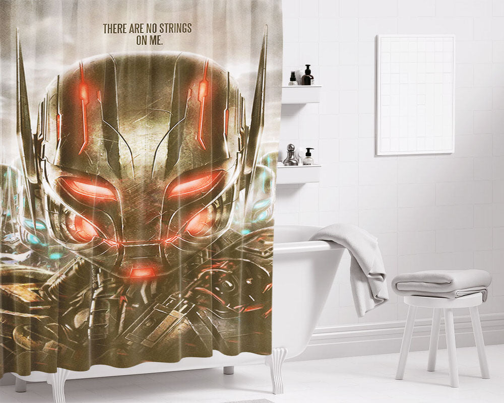 There Are No String On Me Ultron Bathroom Shower Curtain Fabric Waterproof | 66 X 72 Inch