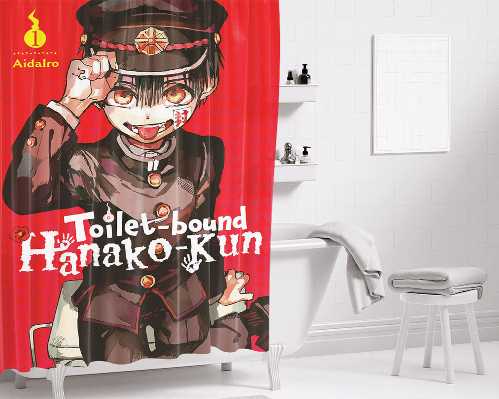 Toilet Bound Hanako Kun Volume 1 Bathroom Shower Curtain Fabric Waterproof | 66 X 72 Inch