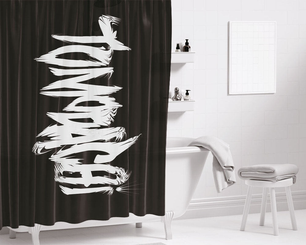 Tomodachi 20Th Century Boys Bathroom Shower Curtain Fabric Waterproof | 66 X 72 Inch