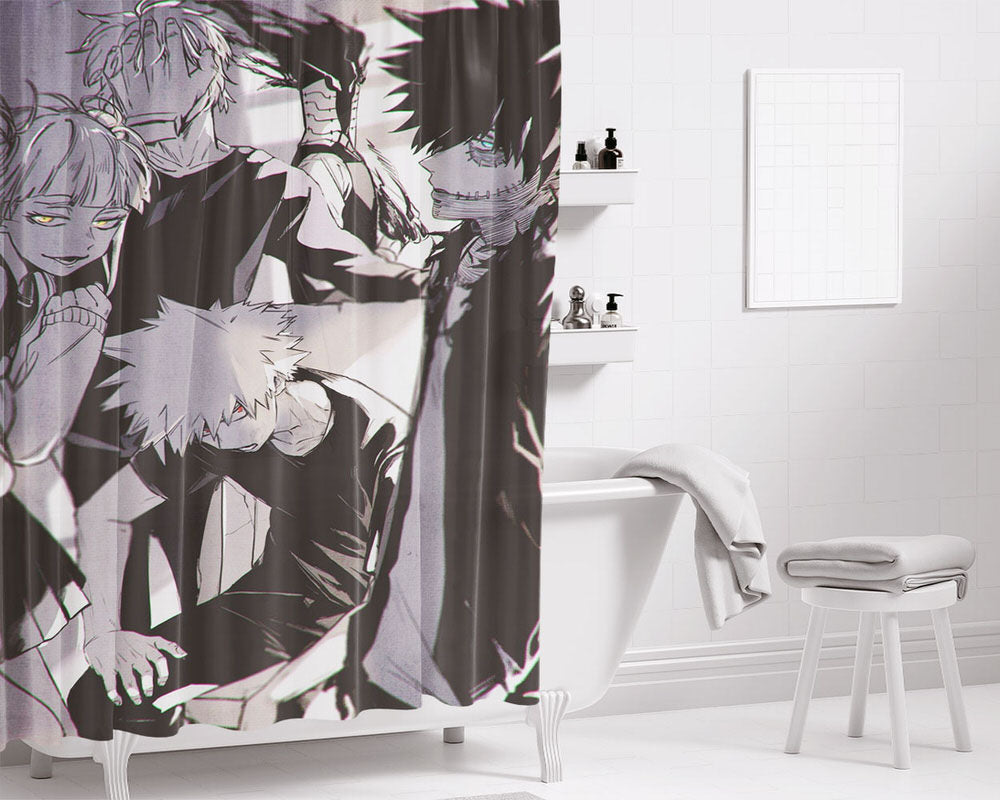 Tomura Shigaraki Bathroom Shower Curtain Fabric Waterproof | 66 X 72 Inch