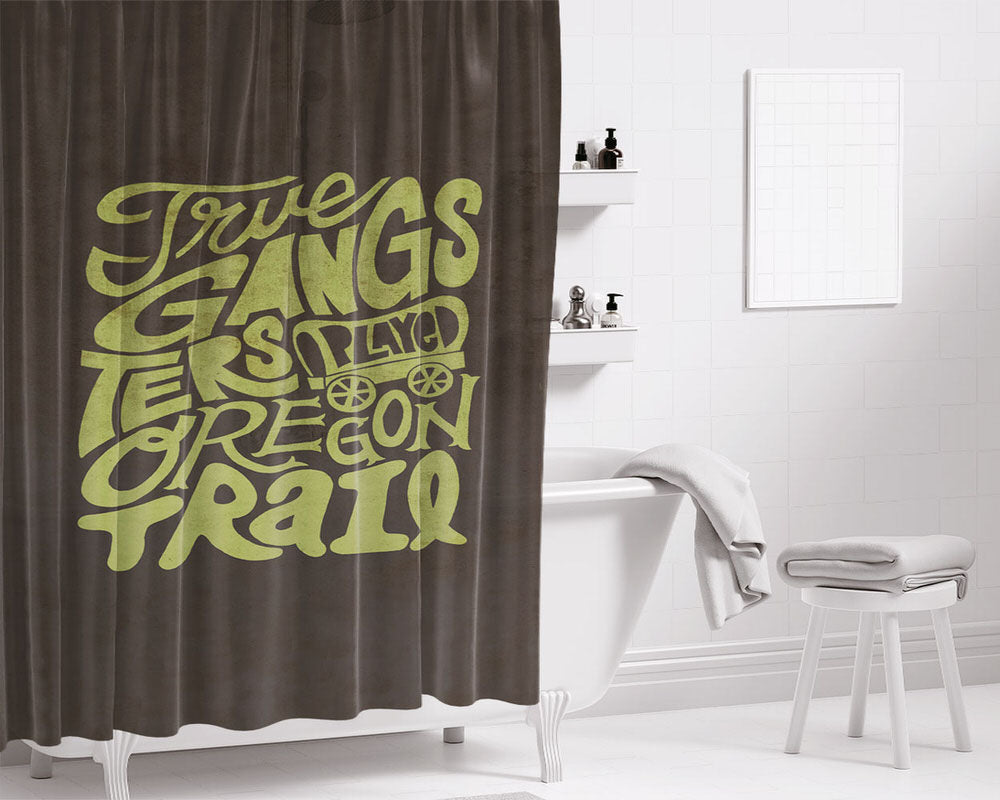 True Gangs Ters Bathroom Shower Curtain Fabric Waterproof | 66 X 72 Inch