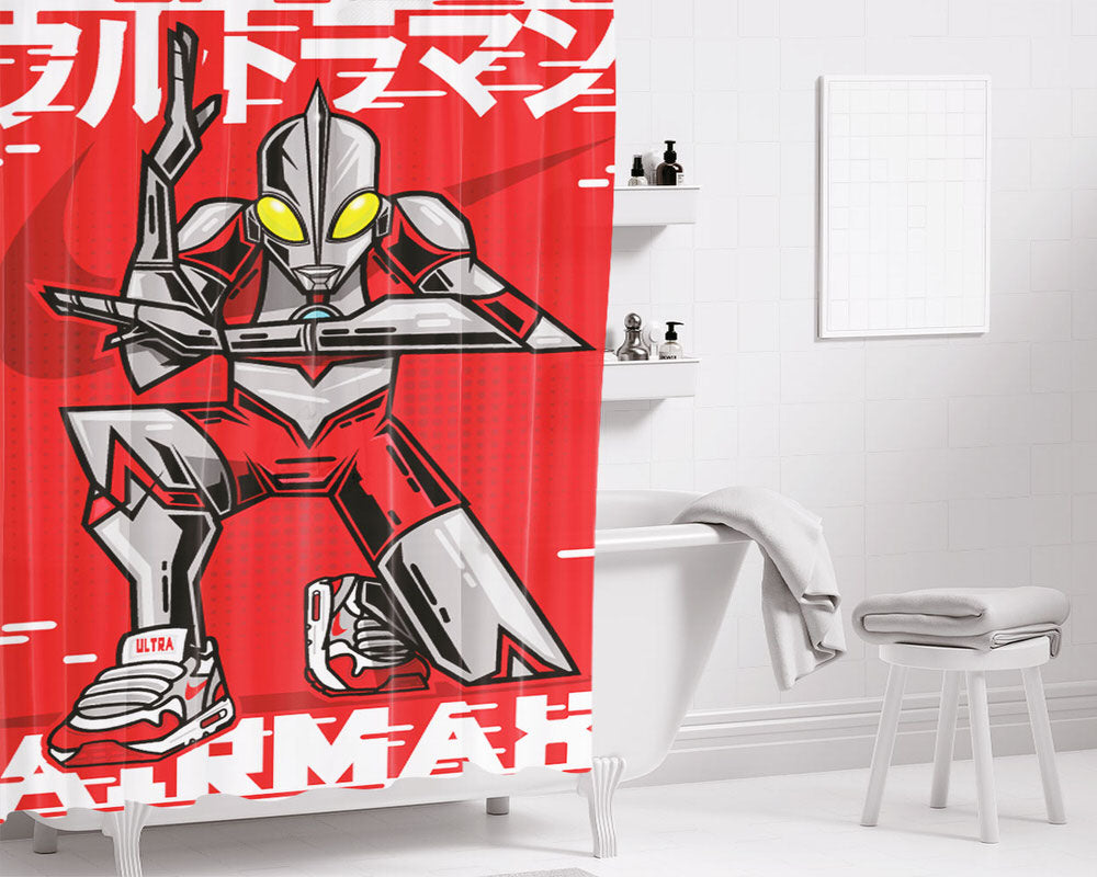 Ultraman Airmax 1 Bathroom Shower Curtain Fabric Waterproof | 66 X 72 Inch