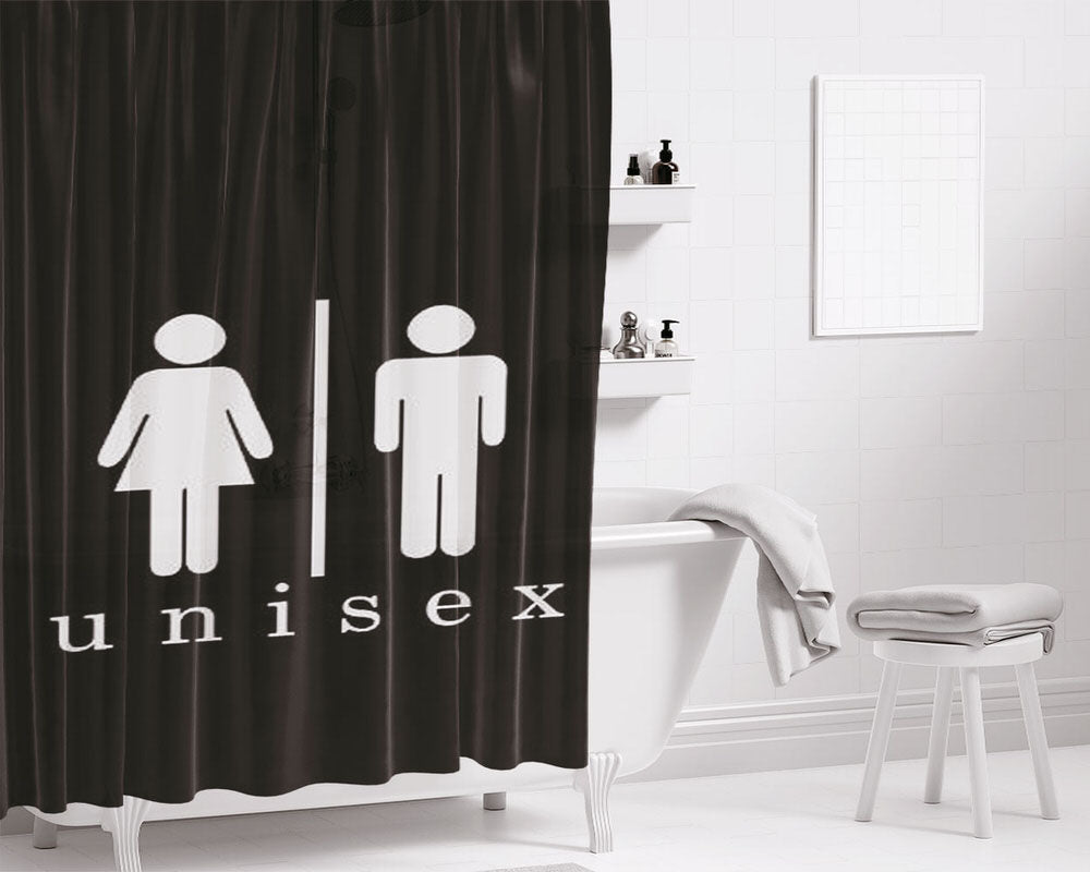 Unisex Bathroom Shower Curtain Fabric Waterproof | 66 X 72 Inch