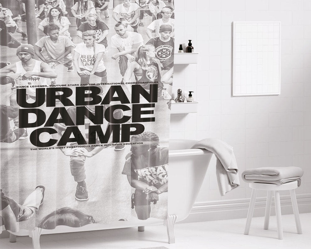 Urban Dance Camp Bathroom Shower Curtain Fabric Waterproof | 66 X 72 Inch