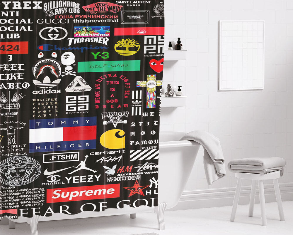 Urban Trends Bathroom Shower Curtain Fabric Waterproof | 66 X 72 Inch