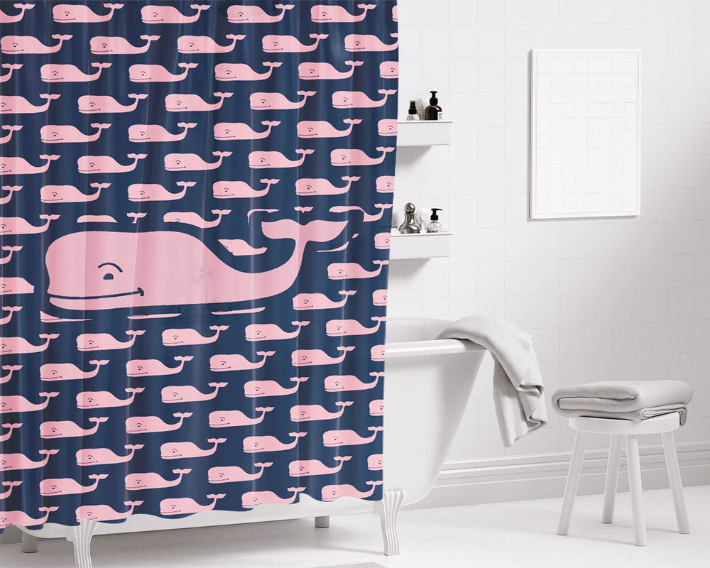 Vineyard V Bathroom Shower Curtain Fabric Waterproof | 66 X 72 Inch