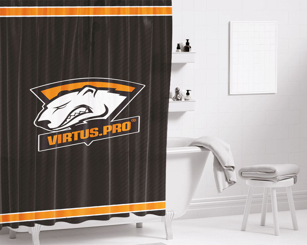 Virtus Pro Bathroom Shower Curtain Fabric Waterproof | 66 X 72 Inch