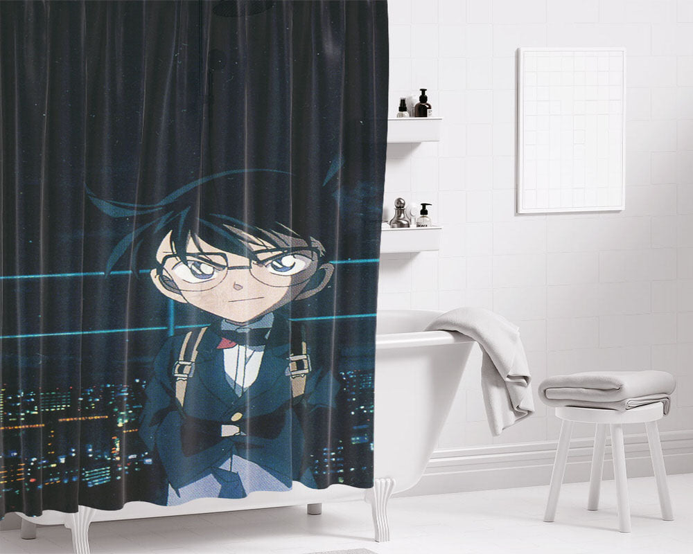 Wallpaper Detektif Conan Bathroom Shower Curtain Fabric Waterproof | 66 X 72 Inch