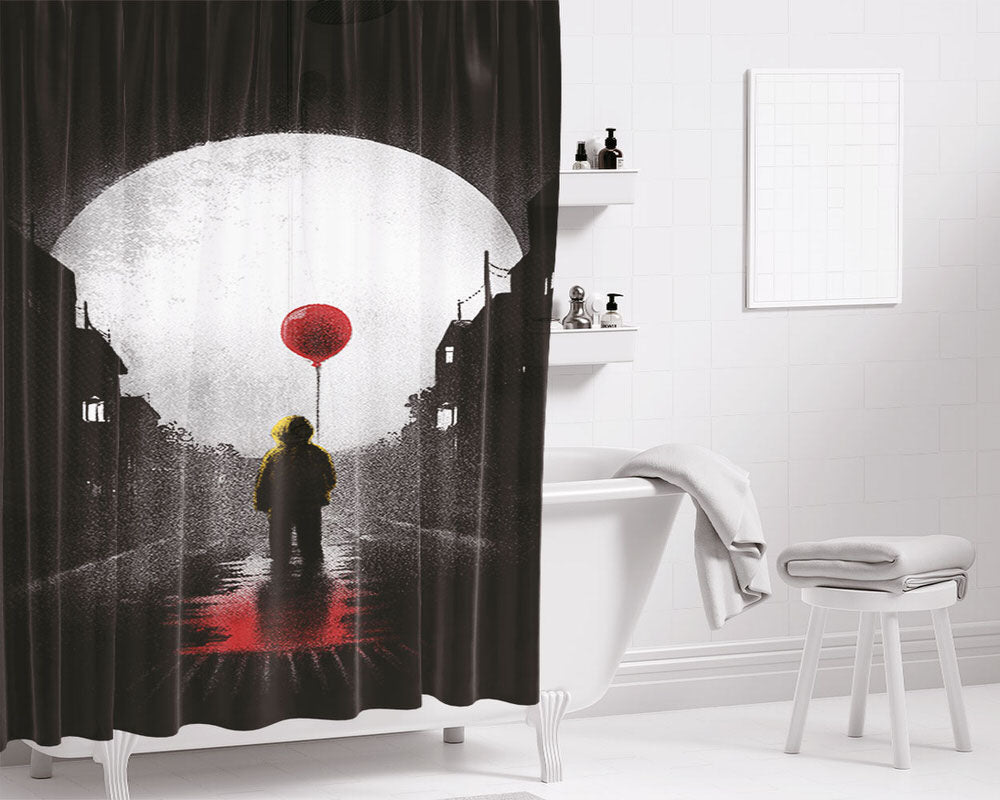 We'Re All Mad Here Drink Me Glitter Sparkle Galaxy Bathroom Shower Curtain Fabric Waterproof | 66 X 72 Inch
