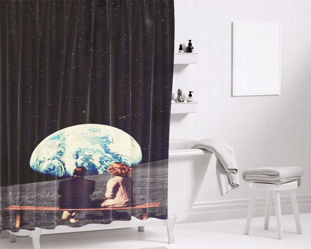 We On The Ultralight Beam Bathroom Shower Curtain Fabric Waterproof | 66 X 72 Inch