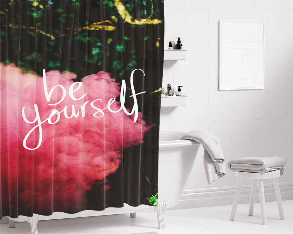 Women Play Smoke Bathroom Shower Curtain Fabric Waterproof | 66 X 72 Inch