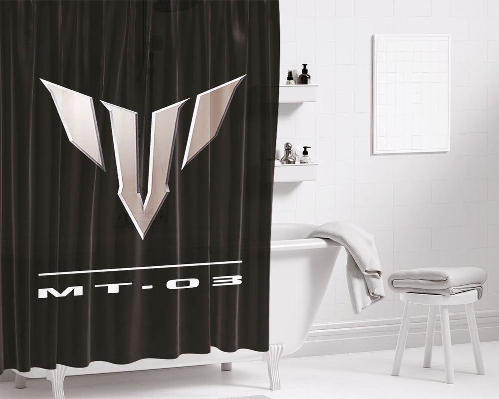 Yamaha Mt 03 Bathroom Shower Curtain Fabric Waterproof | 66 X 72 Inch