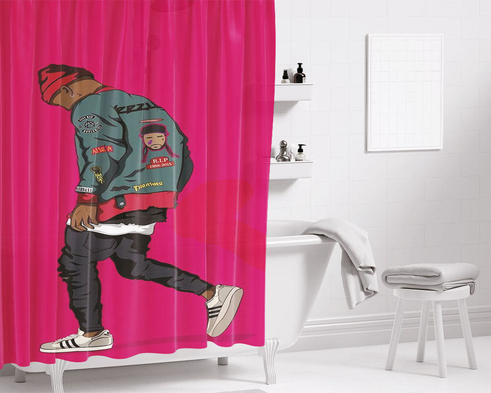 Yezzy Bathroom Shower Curtain Fabric Waterproof | 66 X 72 Inch
