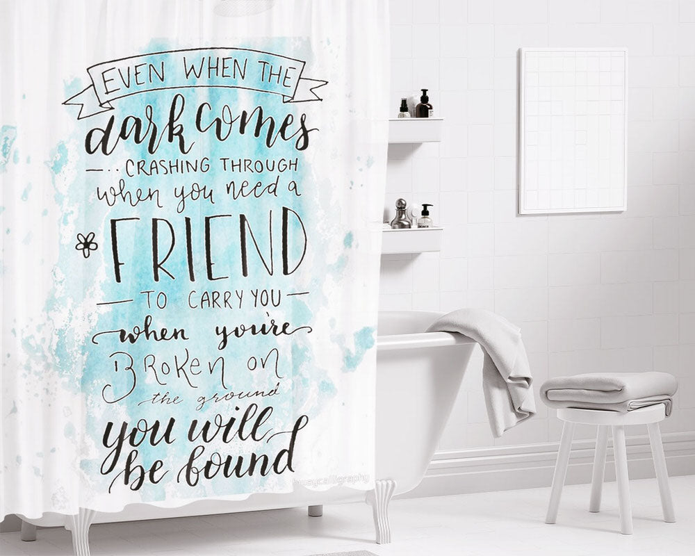 You Seem Trustworthy Bathroom Shower Curtain Fabric Waterproof | 66 X 72 Inch