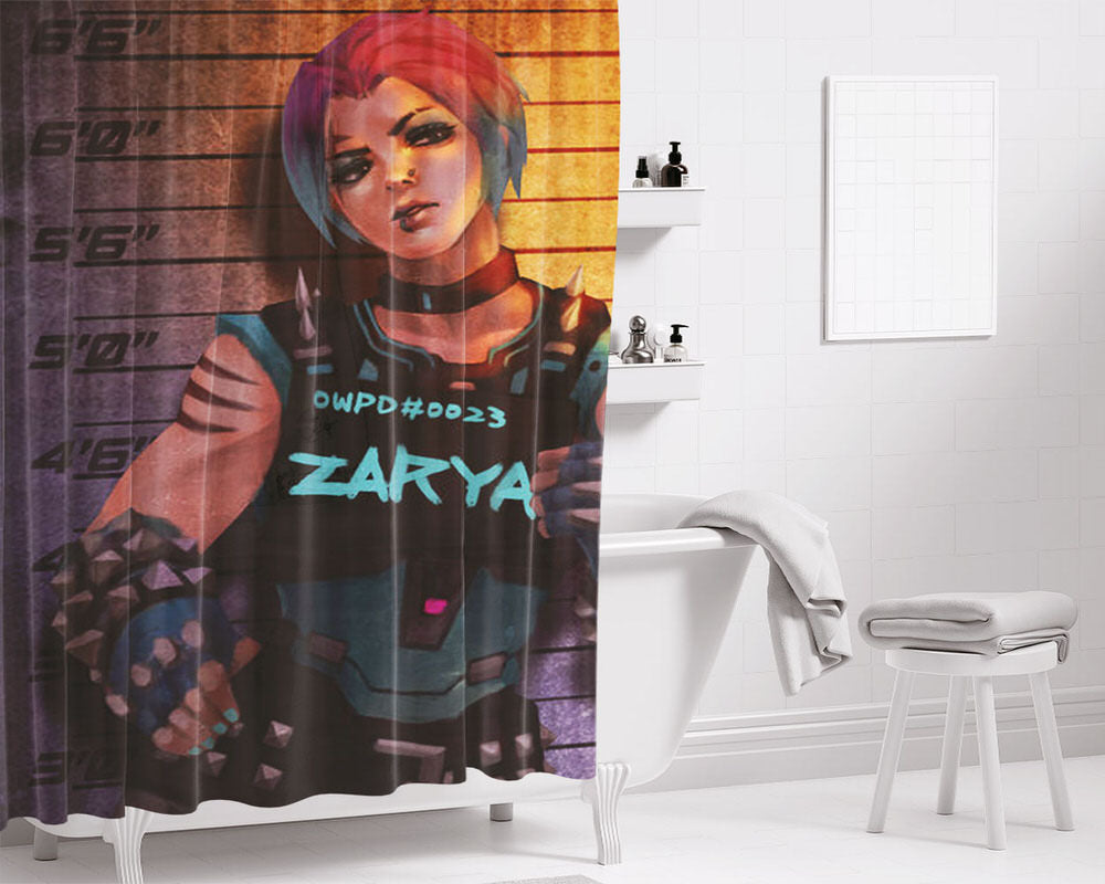 Zahrya 0023 Bathroom Shower Curtain Fabric Waterproof | 66 X 72 Inch