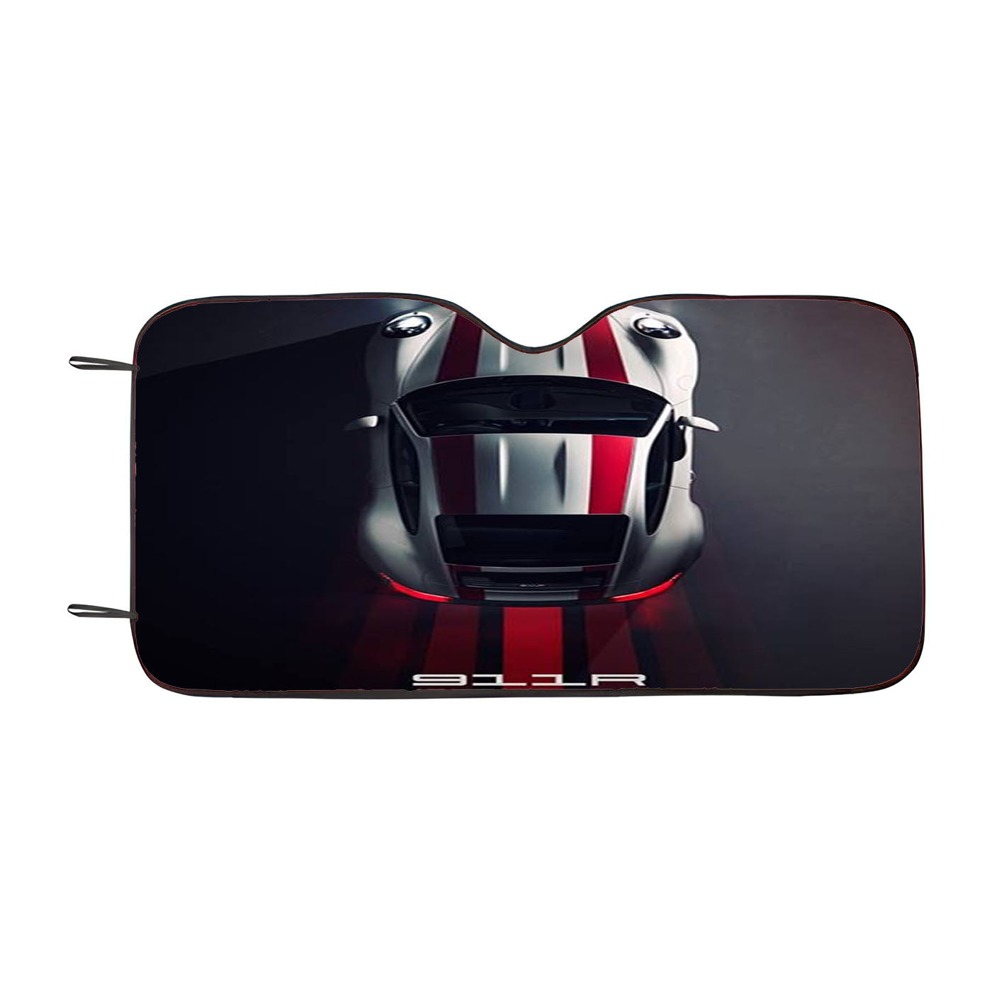 911R White Porsche Car Auto Sun Shade Windshield Cover