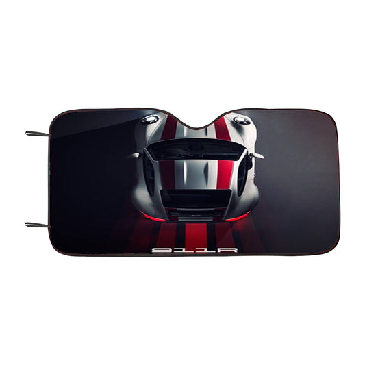 911R White Porsche Car Auto Sun Shade Windshield Cover