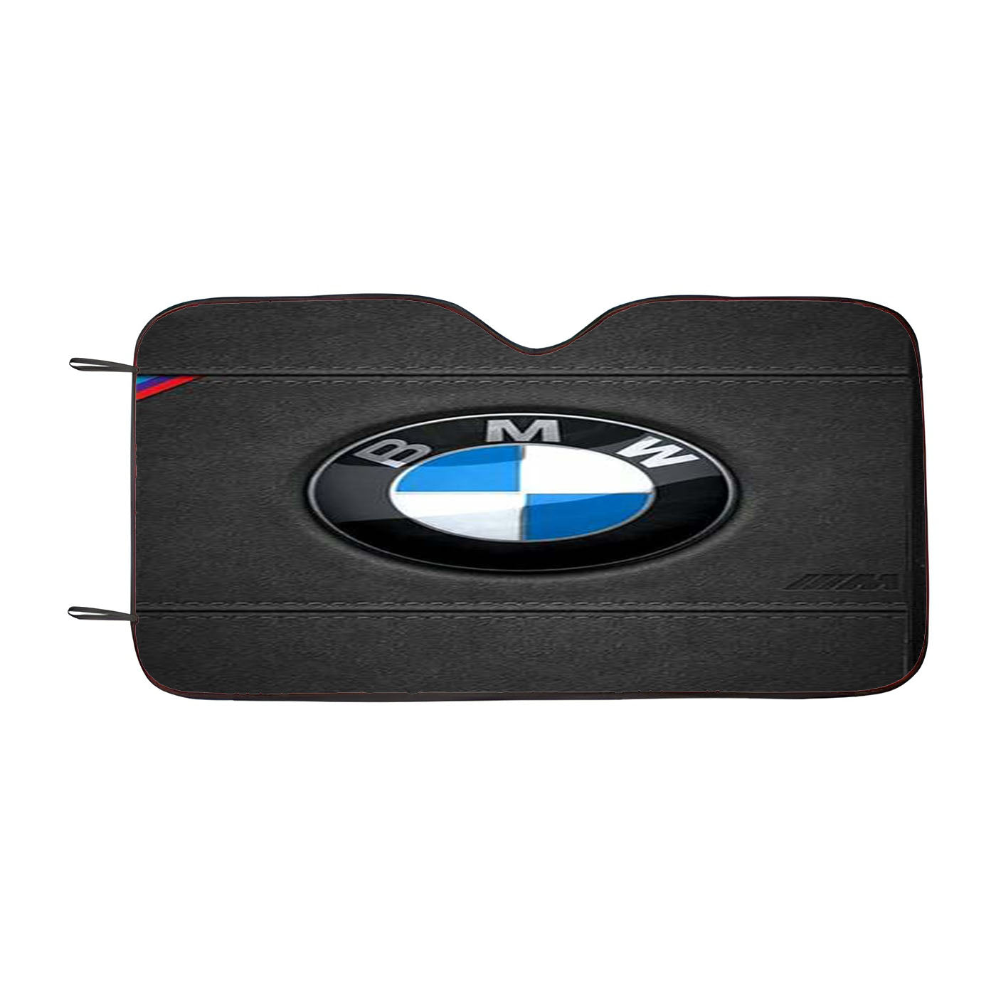 Bmw 3M Logo Leather Car Auto Sun Shade Windshield Cover