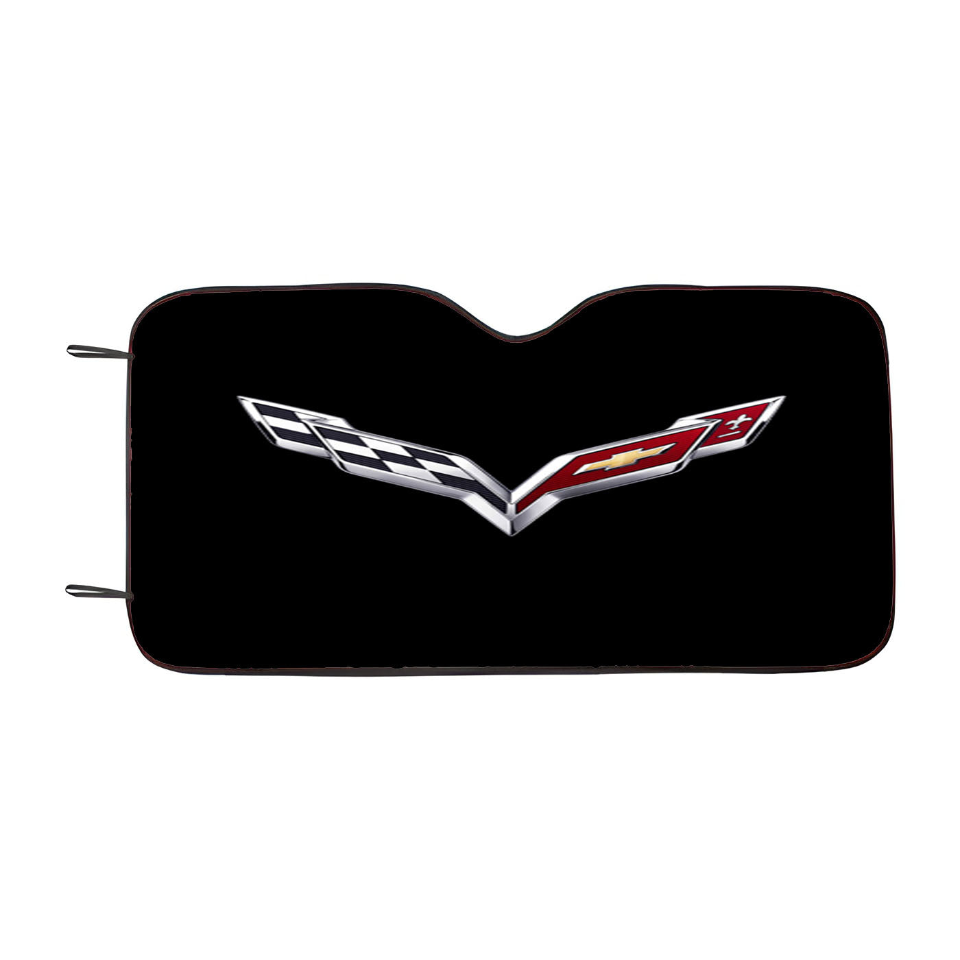 Chevy Logo Black Car Auto Sun Shade Windshield Cover