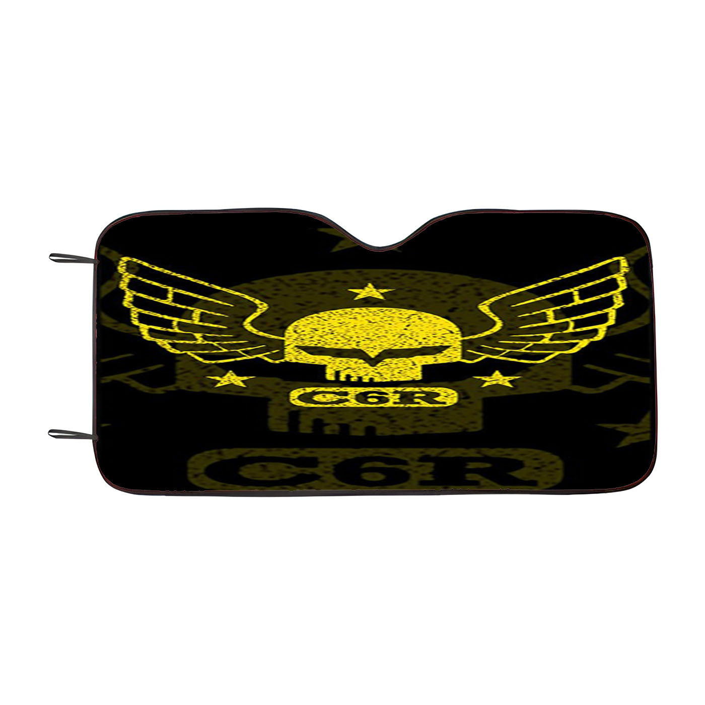 Corvette C6R Skull Car Auto Sun Shade Windshield Cover