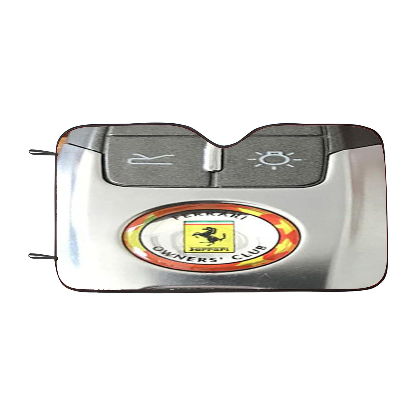 Ferrari Car Keys Stylish Keychain Emblem Car Auto Sun Shade Windshield Cover