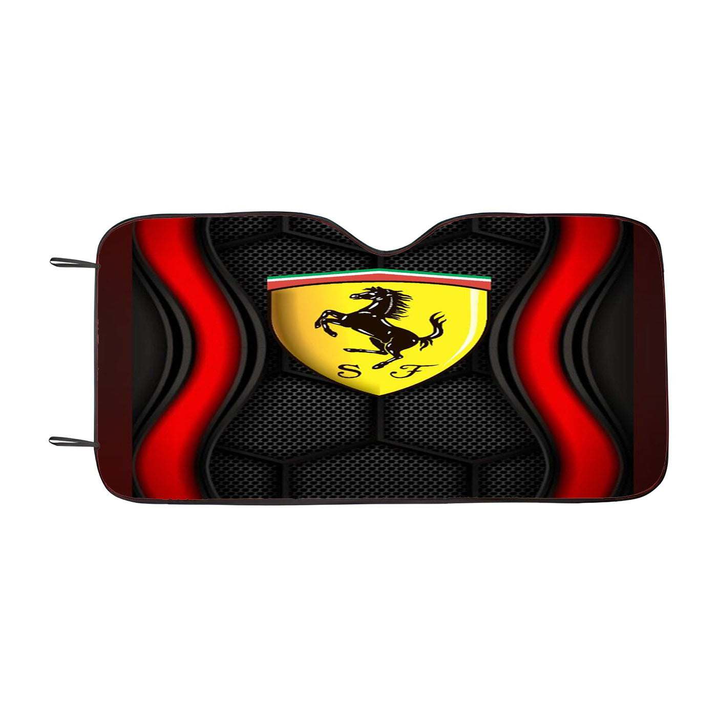 Ferrari Italian Car Emblem Wallpaper Car Auto Sun Shade Windshield Cover