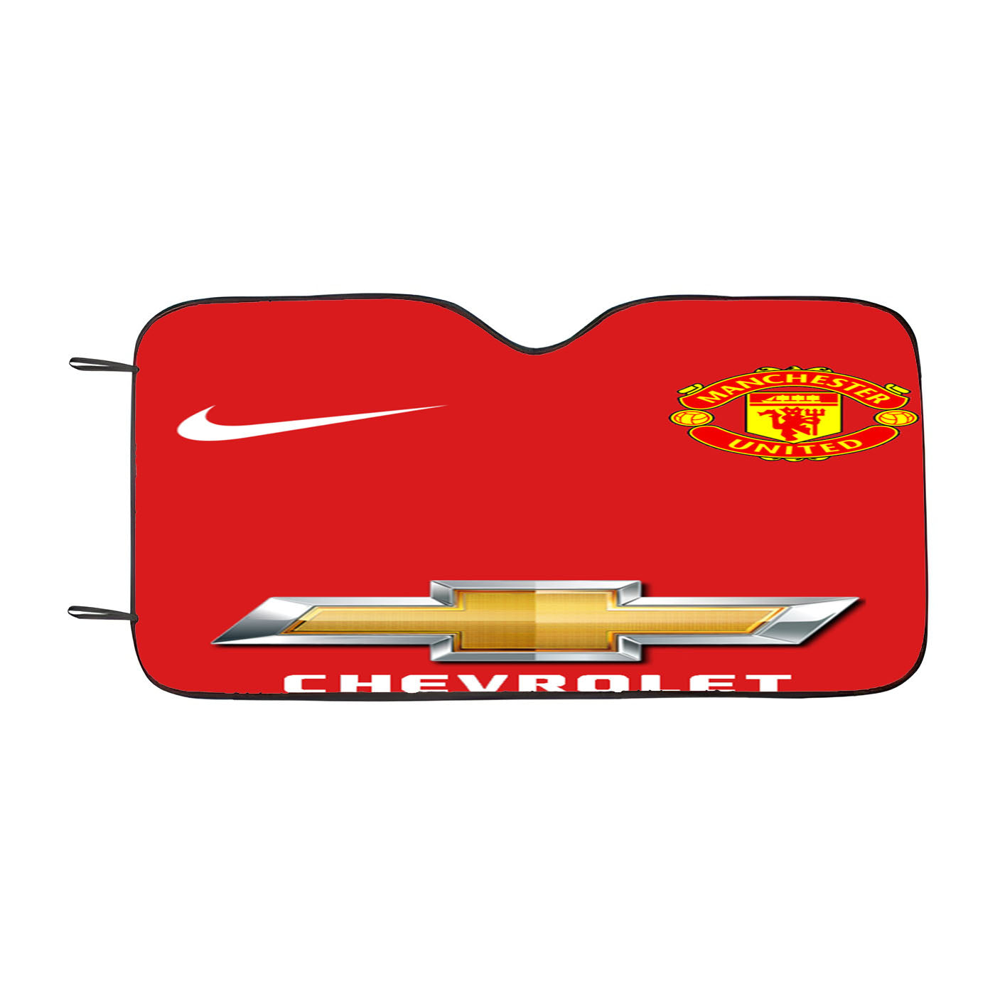 Manchester United Fc Nike Chevrolet Car Auto Sun Shade Windshield Cover