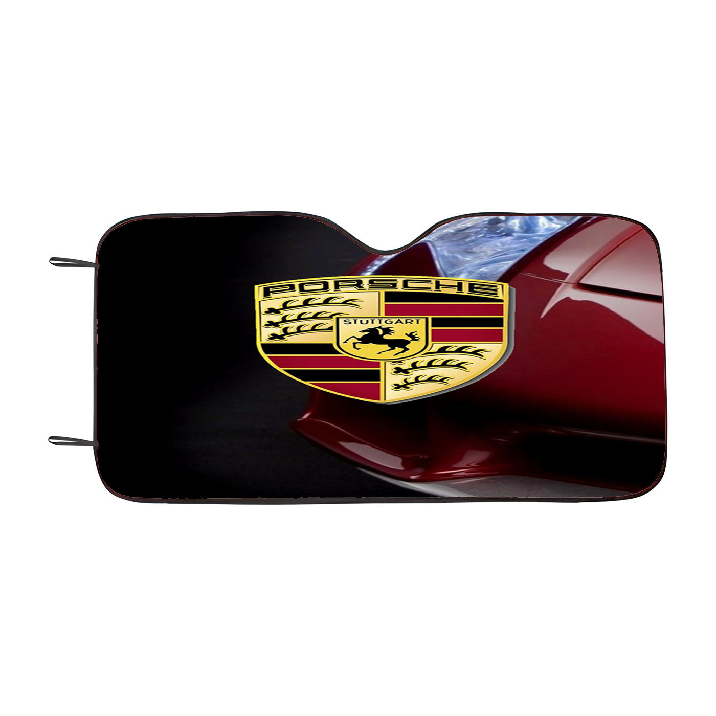 Porsche Car Emblem Art Car Auto Sun Shade Windshield Cover