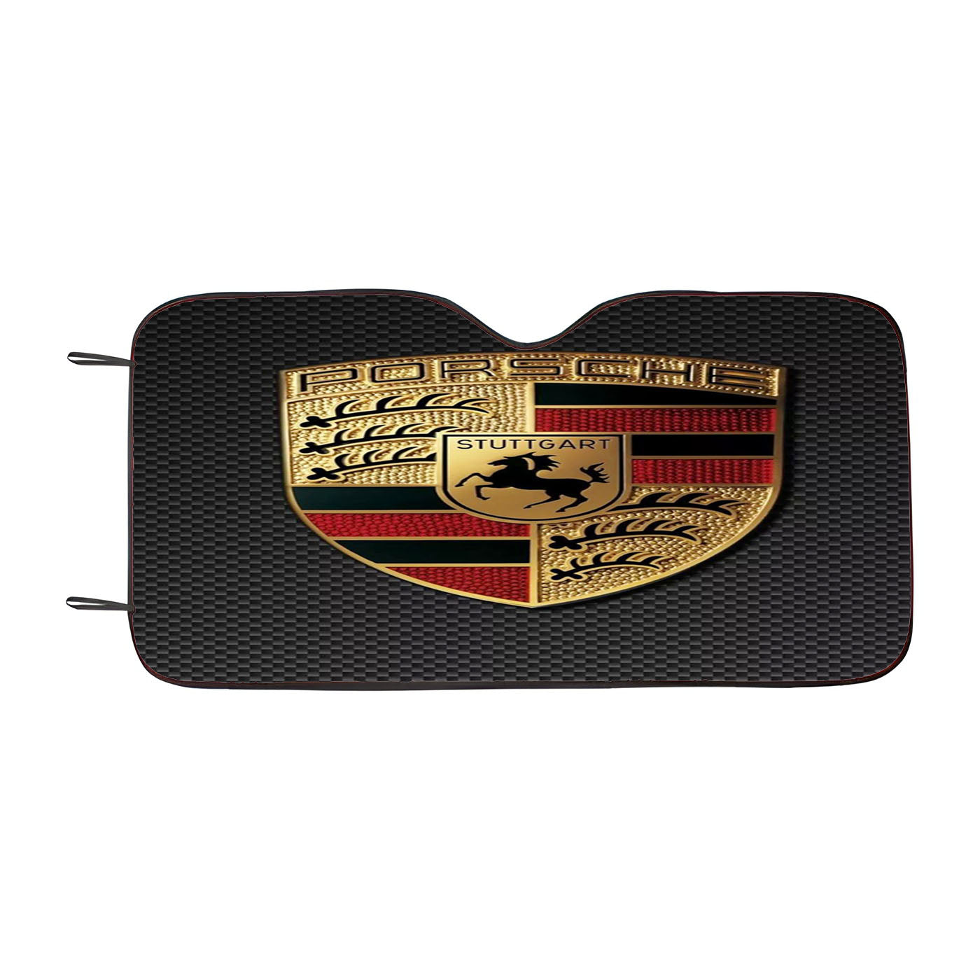 Porsche Carbon Logo Car Auto Sun Shade Windshield Cover