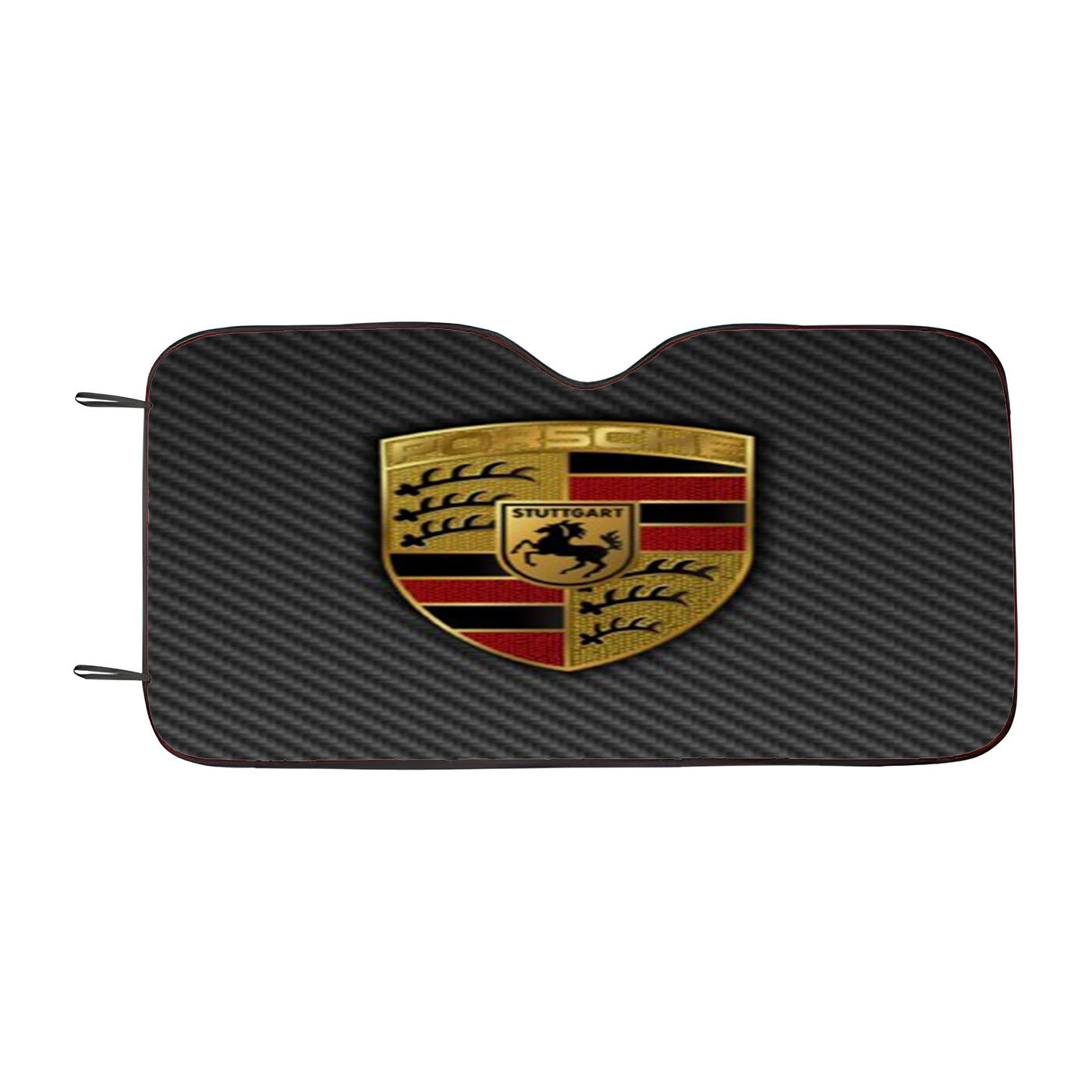 Porsche Logo Grey Car Auto Sun Shade Windshield Cover