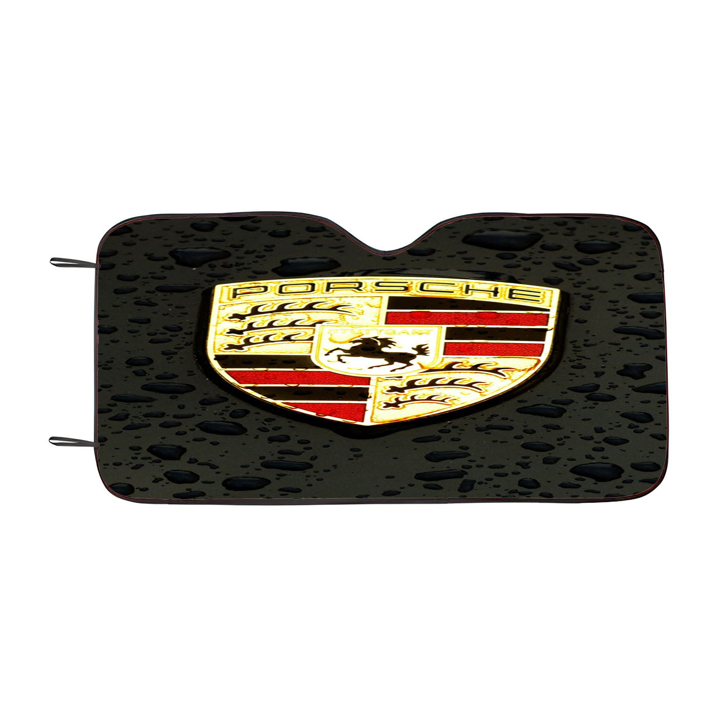 Rain Drop Porsche Logo Car Auto Sun Shade Windshield Cover