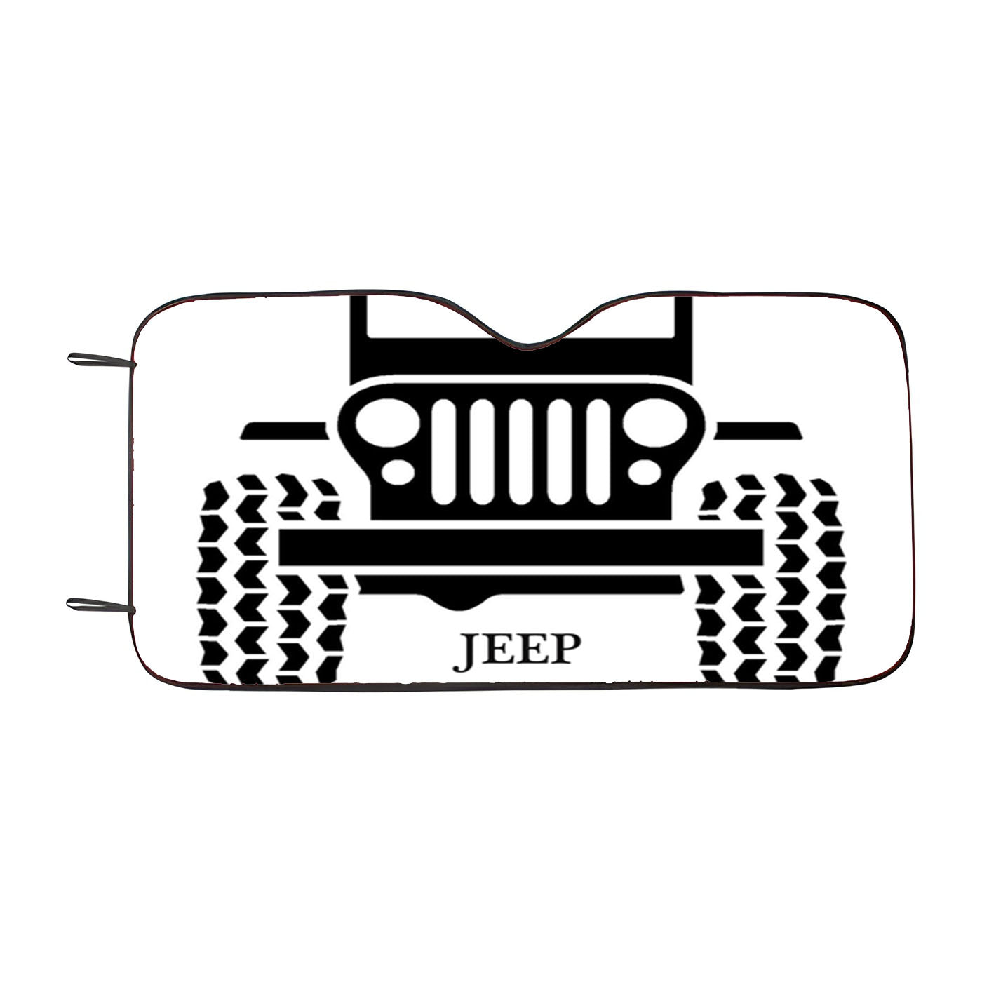 Abstract Jeep Car Auto Sun Shade Windshield Cover