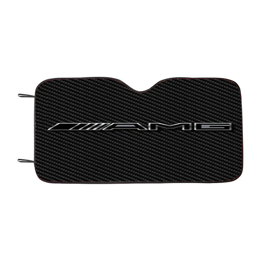 Amg Mercedes Benz Logo Carbon Car Auto Sun Shade Windshield Cover
