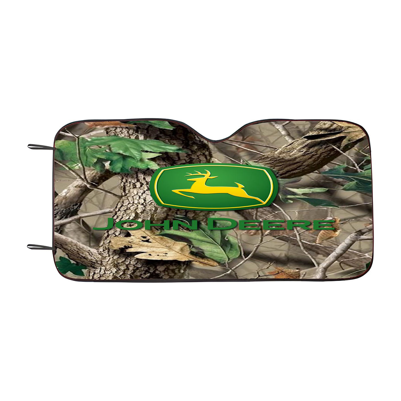 Camo John Deere Real Tree Logo Car Auto Sun Shade Windshield Cover