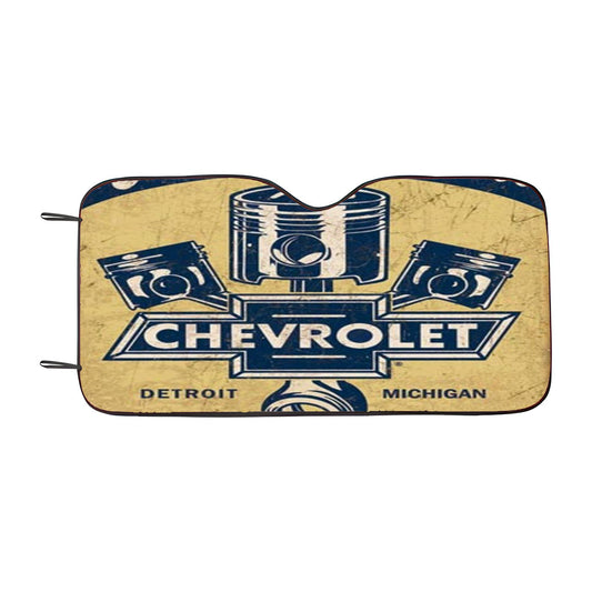 Chevy Retro Car Poster Car Auto Sun Shade Windshield Cover