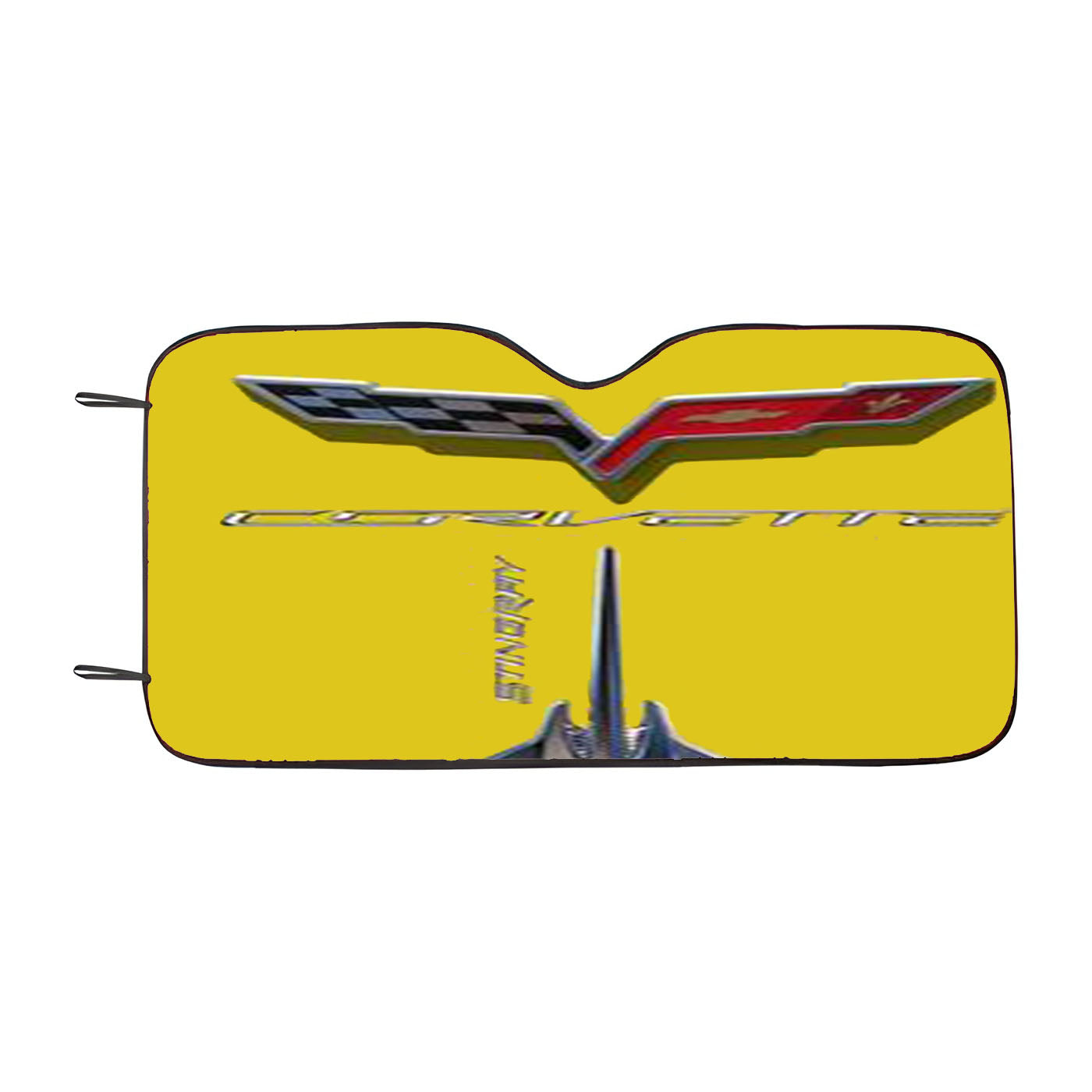 Corvette Stingray C7 Yellow Car Auto Sun Shade Windshield Cover
