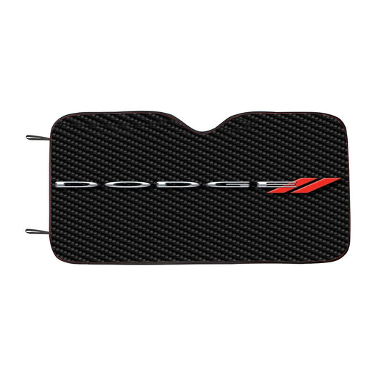 Dodge Car Logo Carbon Car Auto Sun Shade Windshield Cover