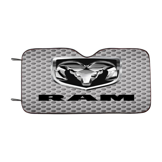 Dodge Ram Carbon Fiber Logo Car Auto Sun Shade Windshield Cover