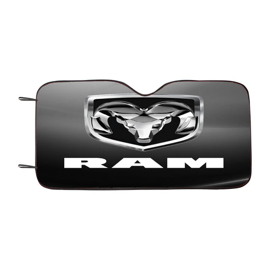 Dodge Ram Emblem Car Auto Sun Shade Windshield Cover