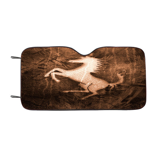 Ferrari Textured Car Auto Sun Shade Windshield Cover