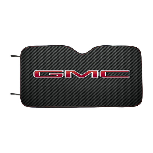 Gmc Carbon Fiber Logo Car Auto Sun Shade Windshield Cover