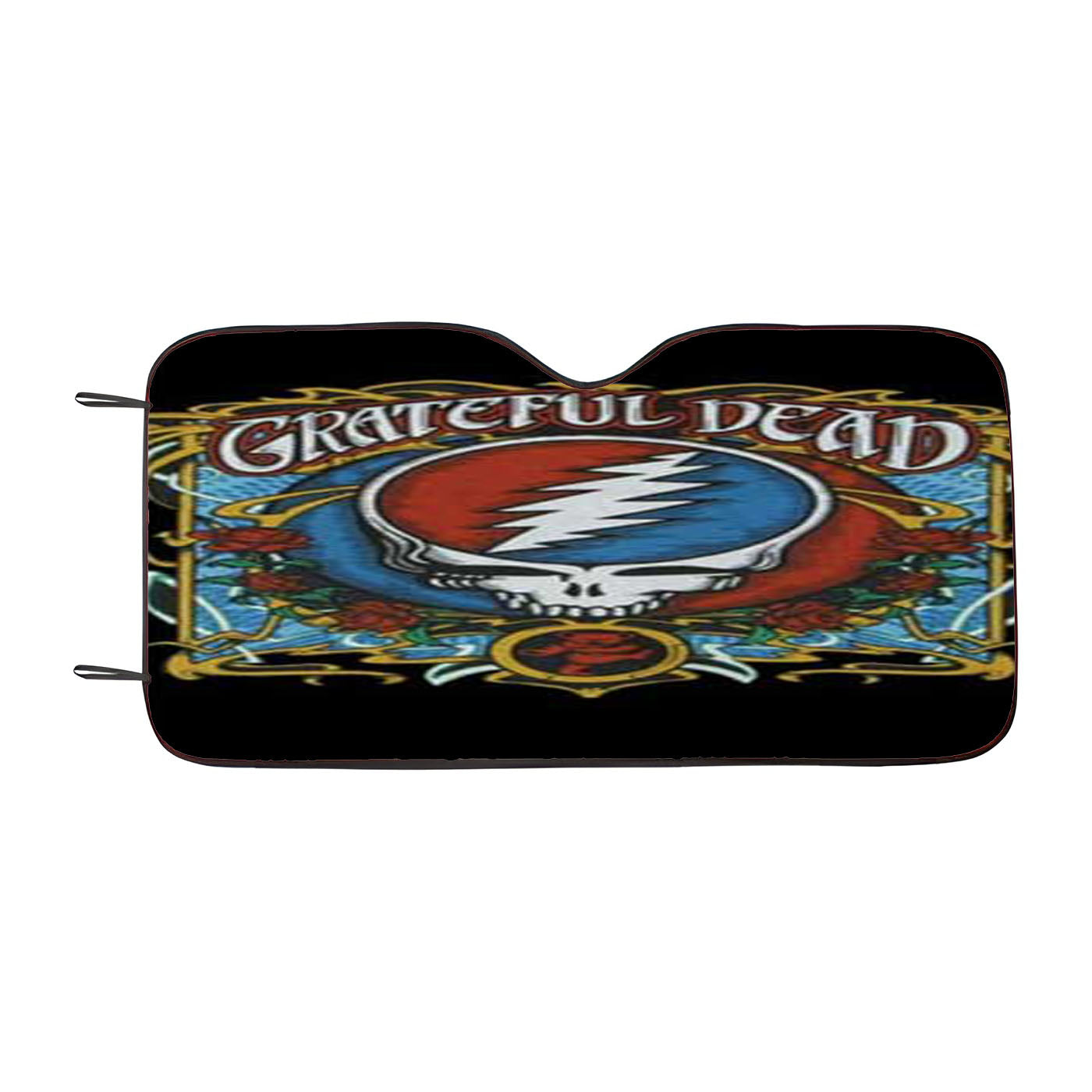 Grateful Dead Black Roses Car Auto Sun Shade Windshield Cover