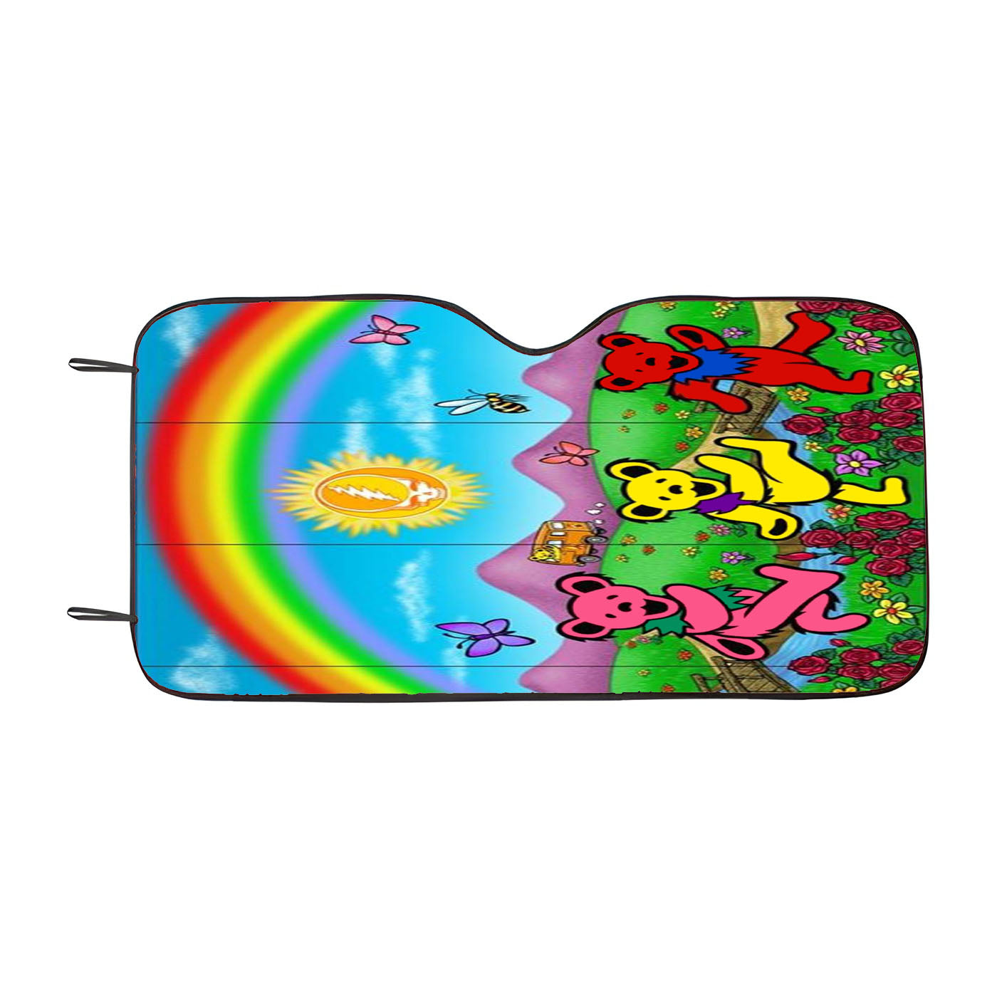 Grateful Dead Rainbow Wallpapers Car Auto Sun Shade Windshield Cover