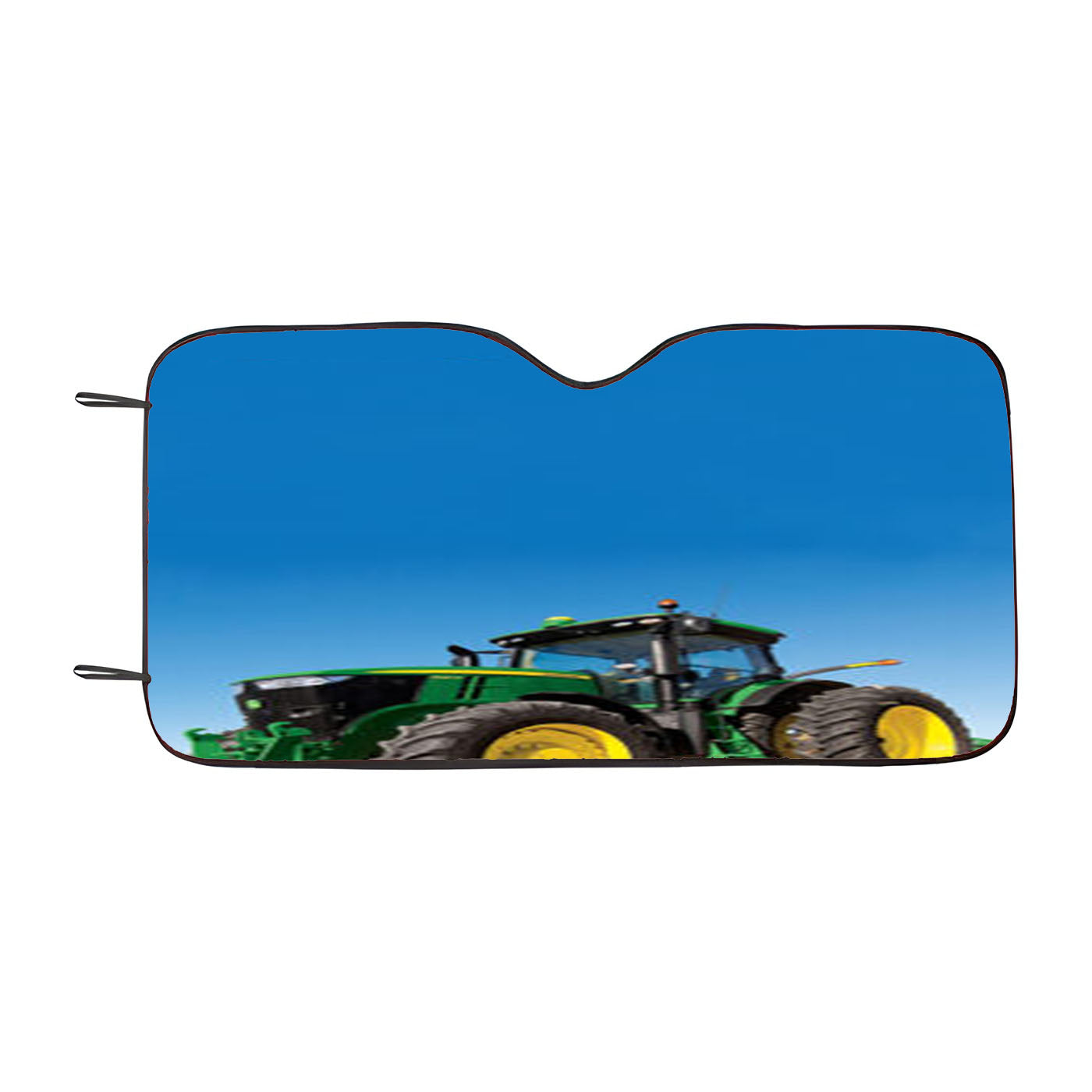 Green John Deere Tractor Car Auto Sun Shade Windshield Cover