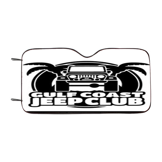 Gulf Coast Jeep Club Car Auto Sun Shade Windshield Cover