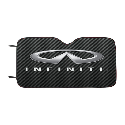 Infiniti Logo Carbon Fiber Car Auto Sun Shade Windshield Cover