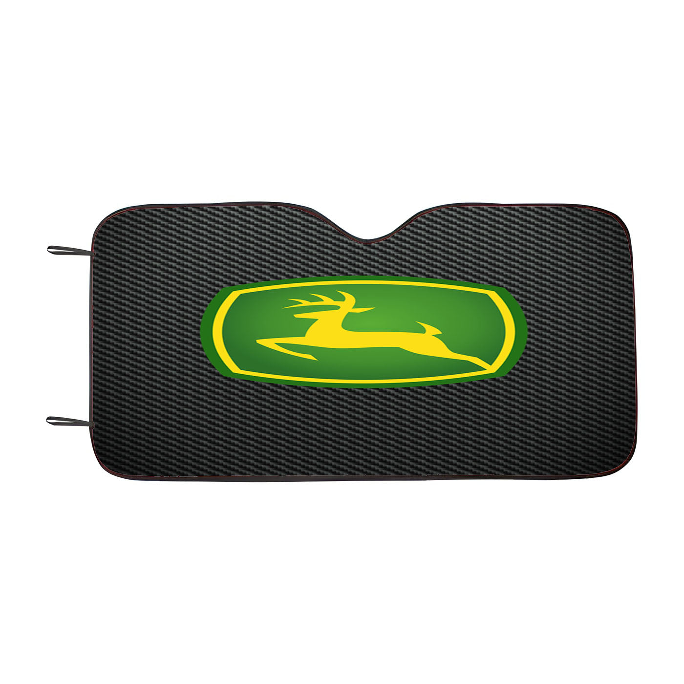 John Deere Logo Carbon Fiber Car Auto Sun Shade Windshield Cover