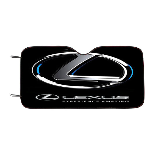 Lexus Logo Black Car Auto Sun Shade Windshield Cover