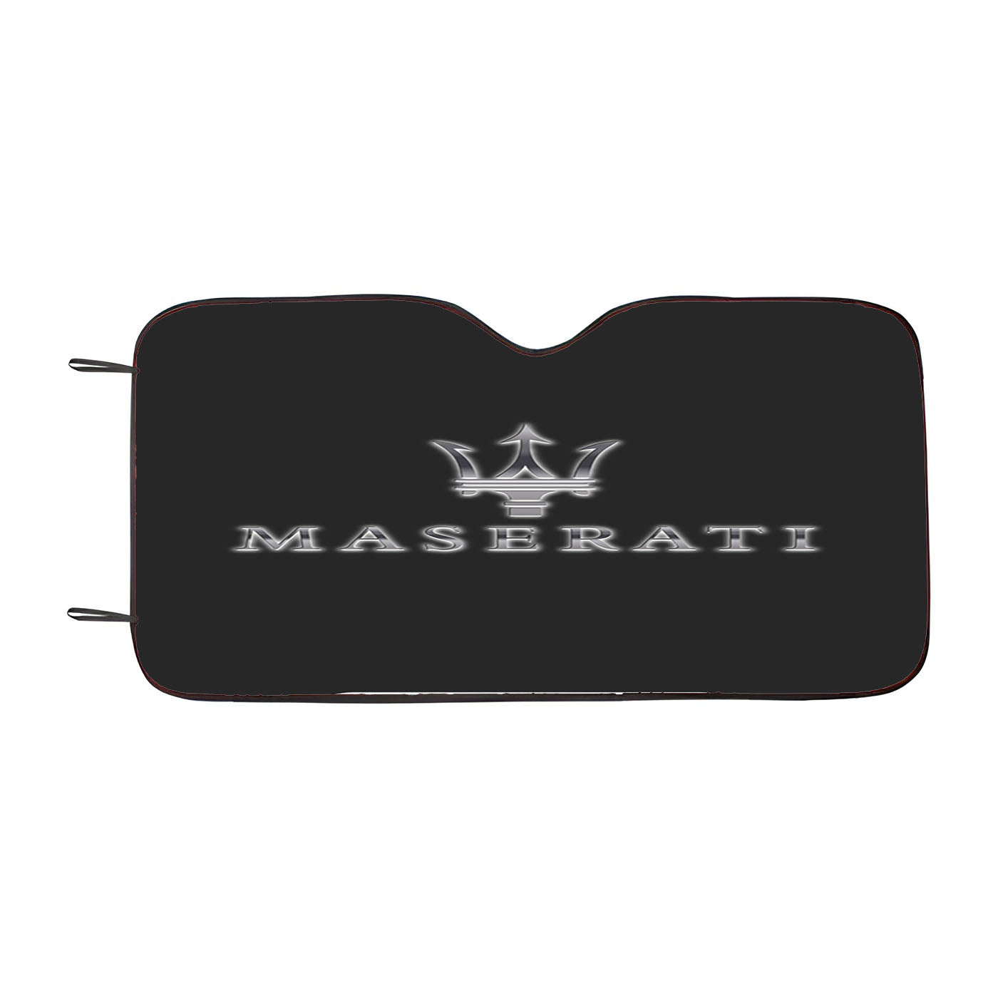 Maserati Italy Trident Black Logo Car Auto Sun Shade Windshield Cover